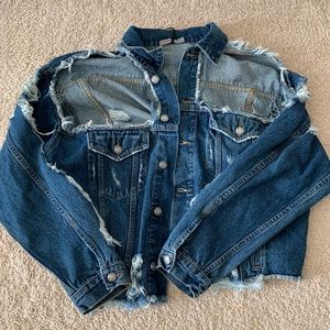 Carmar distressed jean jacket